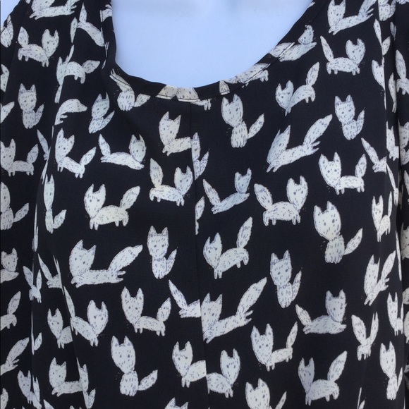 Joyce size small cold shoulder tie front polyester - Picture 4 of 6